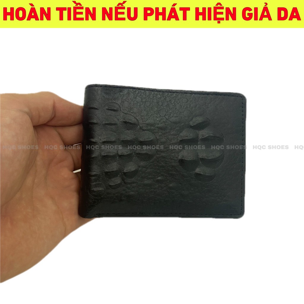 [DA BÒ THẬT 100%]Ví nam da bò - Bóp da nam cao cấp bảo hành bong nổ da trọn đời V001