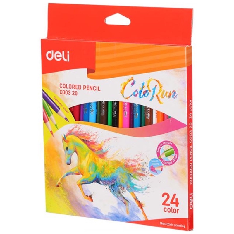 Bút chì màu Deli C00120 ( 24 màu )