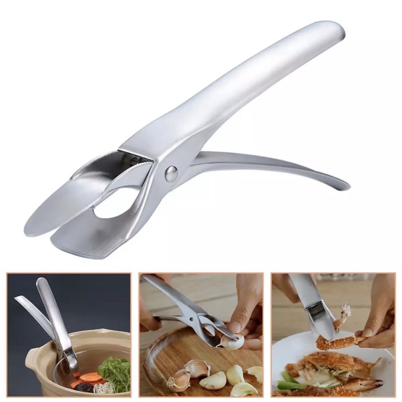 Dụng cụ kẹp gắp Tô/ Dĩa chống nóng inox 304 thép không gỉ