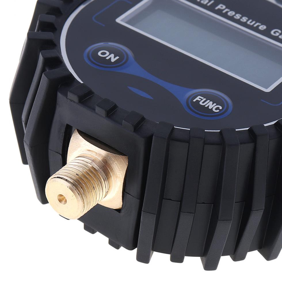 Đồng hồ đo áp suất lốp chất liệu ABS với đầu nối kim loại chất lượng cao