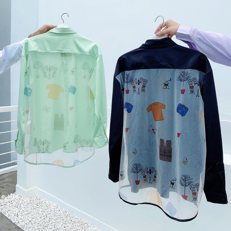 ÁO SƠ MI LƯNG VOAN - LJINSTORE | BigBuy360 - bigbuy360.vn