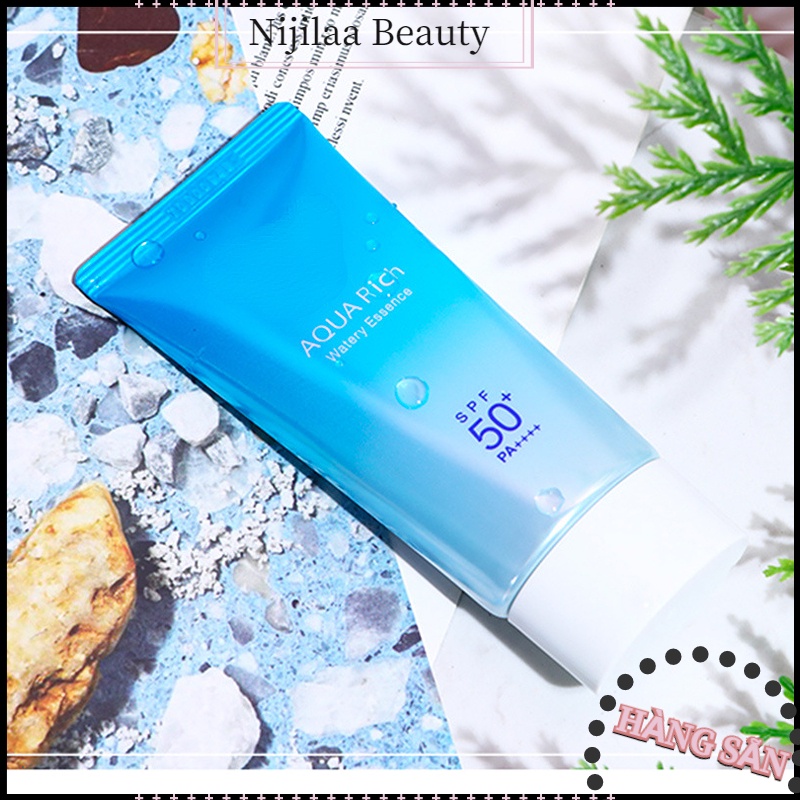 Nitrogen071  Kem chống nắng Biore UV Aqua Rich Watery Essence SPF50+/PA++++ 50ml - Gel SPF 50+