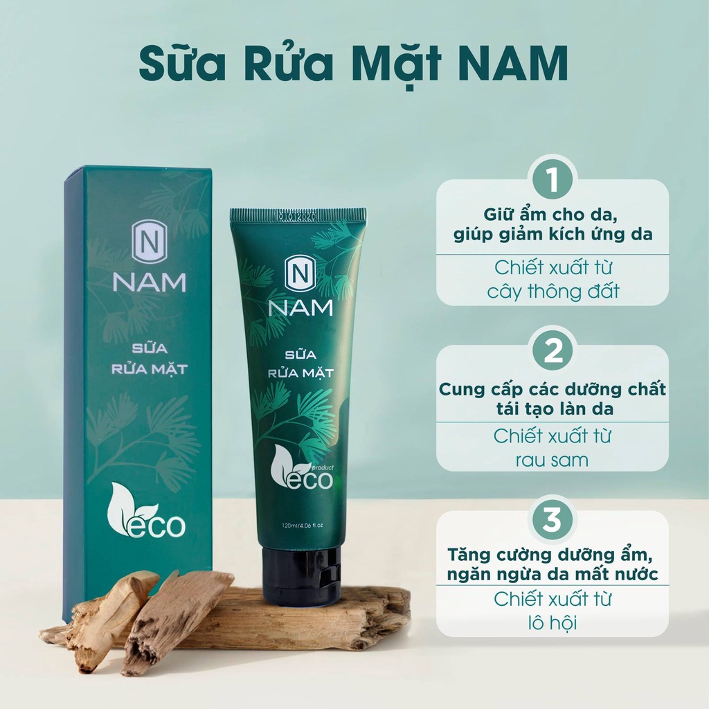 Sữa Rửa Mặt NAM Làm Sạch Sâu Kiểm Soát Nhờn Ngừa Mụn  - Chính Hãng