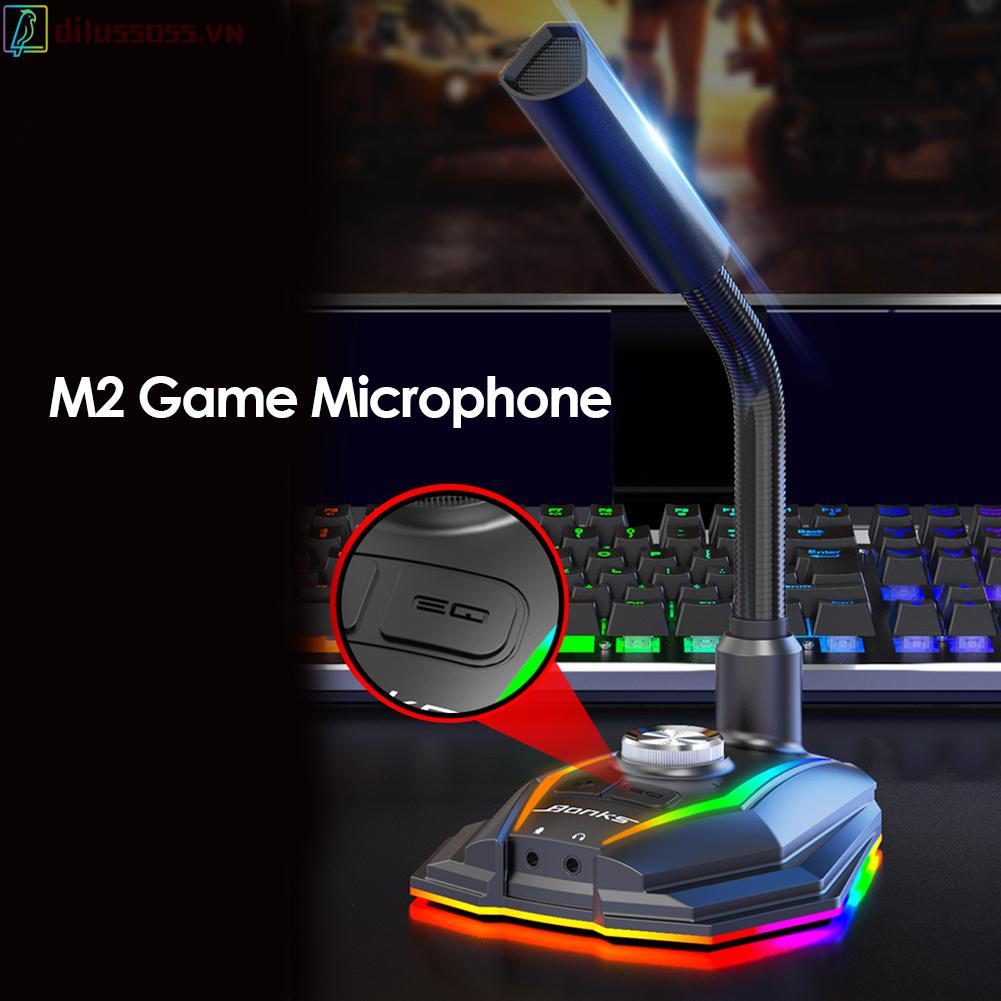 Micro Dilussoss M2 Usb Rgb Giảm Tiếng Ồn Cho Livestream
