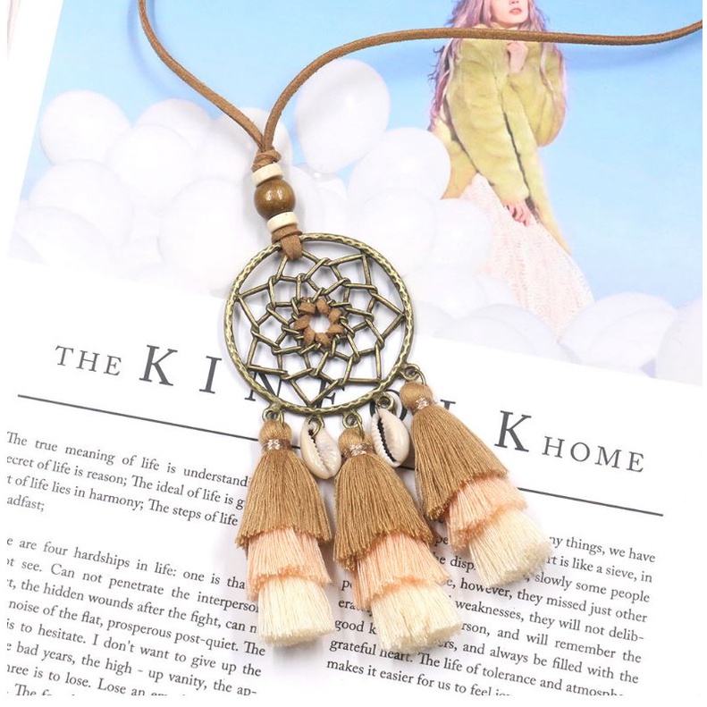 Vòng Cổ Đan Sợi Bông Bohemian 2M5