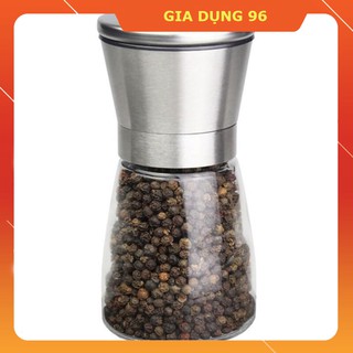 HŨ XAY TIÊU INOX THỦY TINH ELMICH CAO CẤP ( XOAY TIÊU )