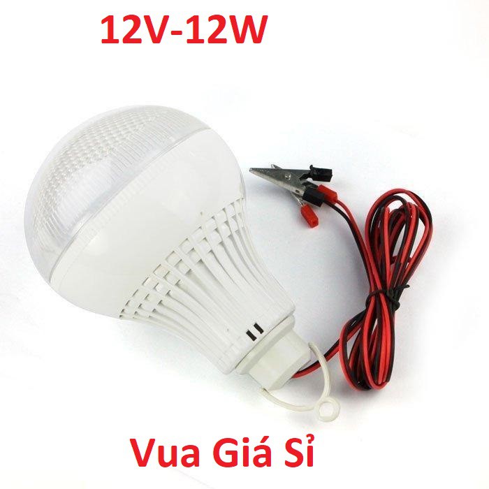 Bóng đèn led 12V - 12W dùng cho bình ắc quy 12V