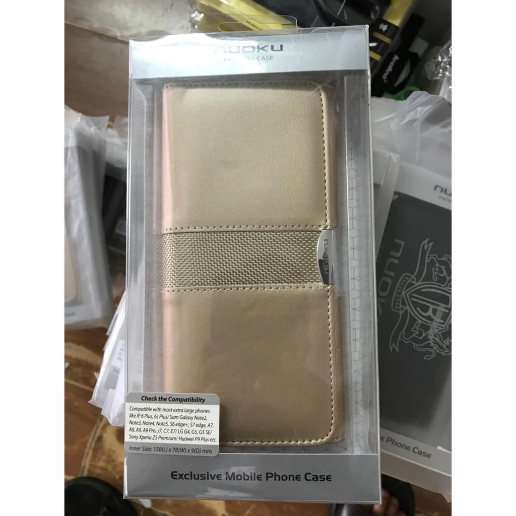 Bao Da đeo thắt lưng hiệu Nuoku IPhone 6/6 Plus/7/8 Plus cỡ size màn hình 4.5-5.5 inch