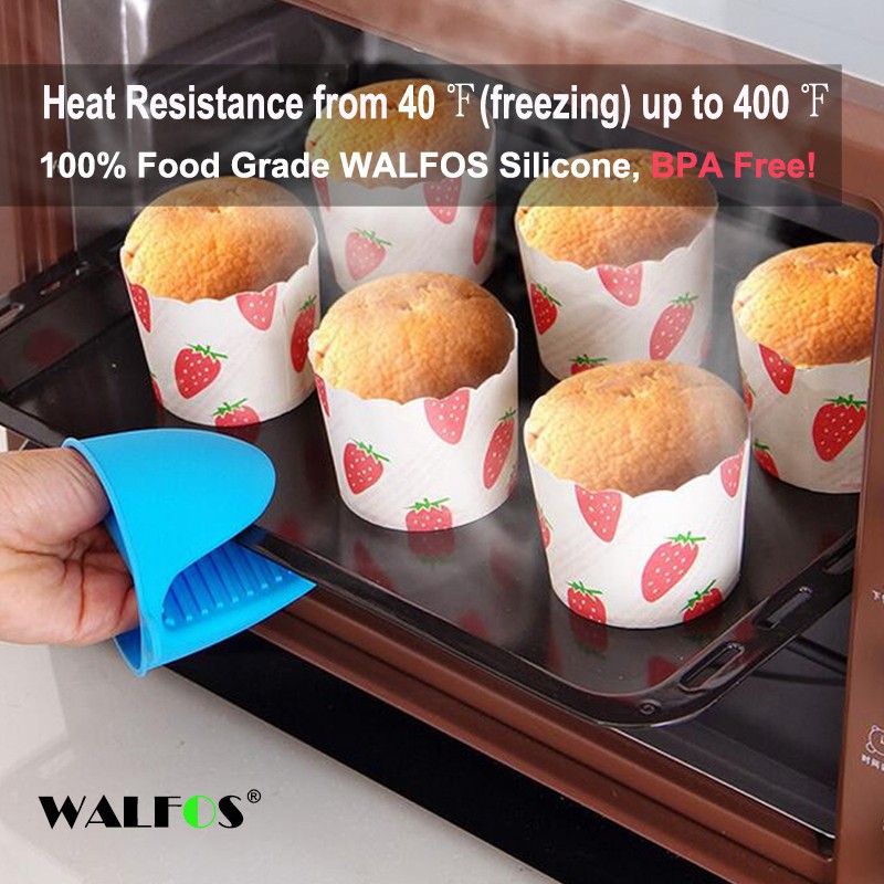 Găng tay silicone nhấc nồi WALFOS cách nhiệt chống trượt tiện dụng chuyên dụng cho nấu ăn