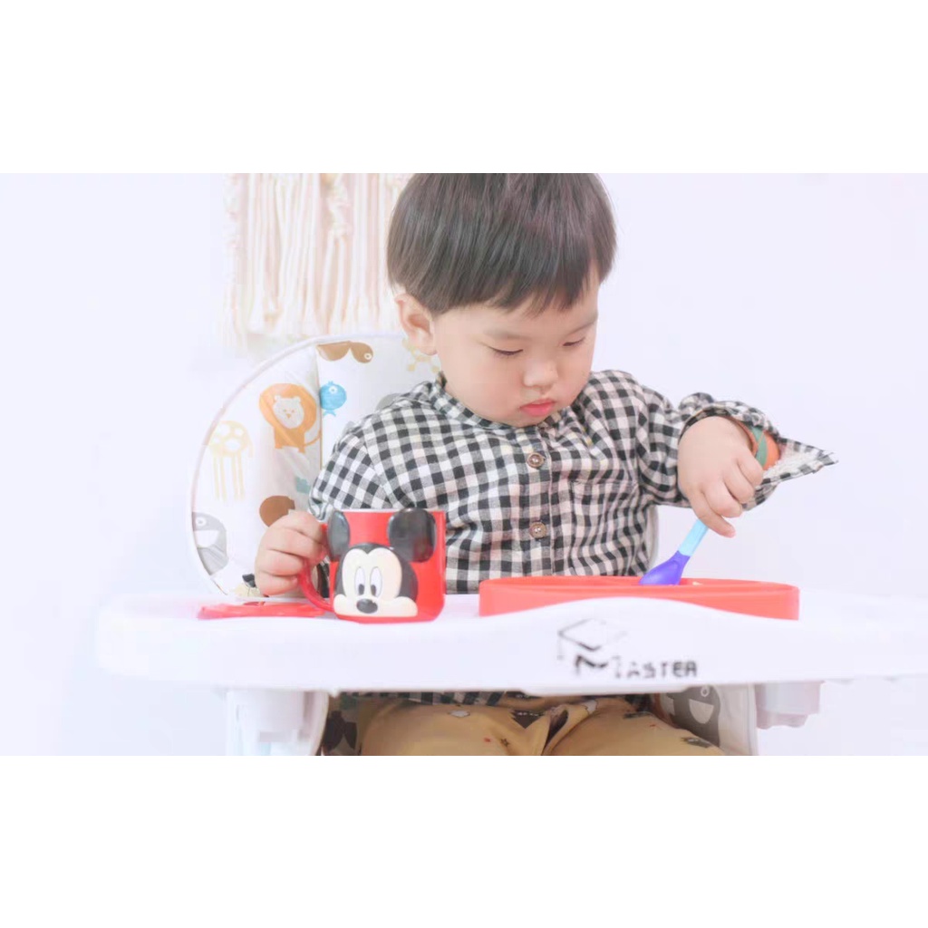 Cốc ly giữ nhiệt uống nước lõi inox 304 Mickey 3D Disney cho trẻ em