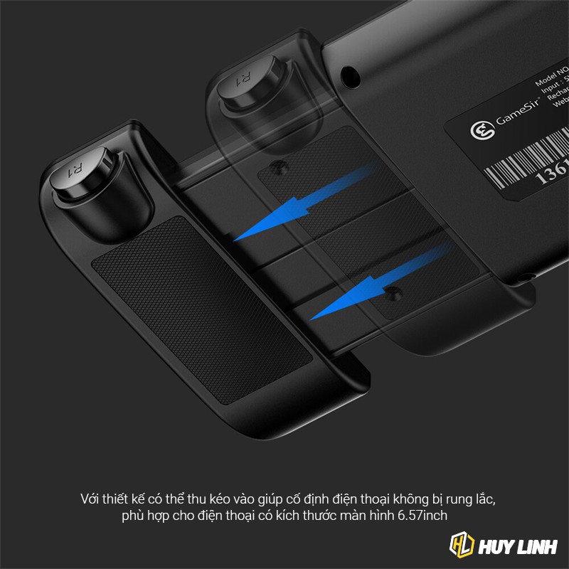 Tay cầm chơi game không dây GameSir G6 / X2 Bluetooth / X2 Type-C / X3 - Hỗ trợ chơi game FPS, MOBA