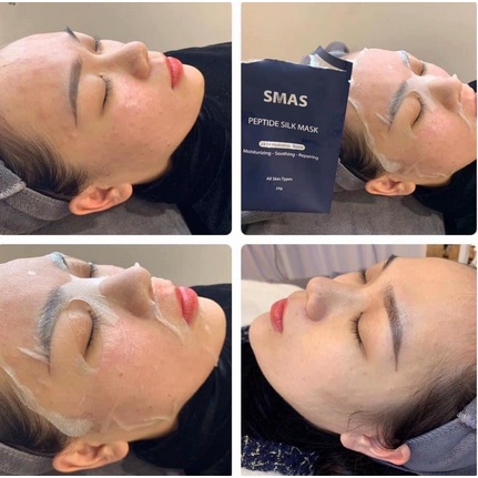 Mặt Nạ Dưỡng Ẩm SMAS Peptide Silk Mask 24H Hydration Boost Giúp Phục Hồi Cấp Ẩm Làm Dịu Da Nhật Bản 25GR - Wincy Mart