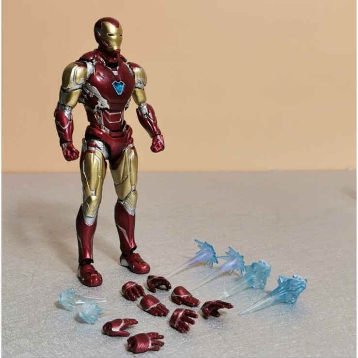 Mô Hình Iron Man Mark 85 MK85 Avenger SHF Full Box chi tiết sắc nét