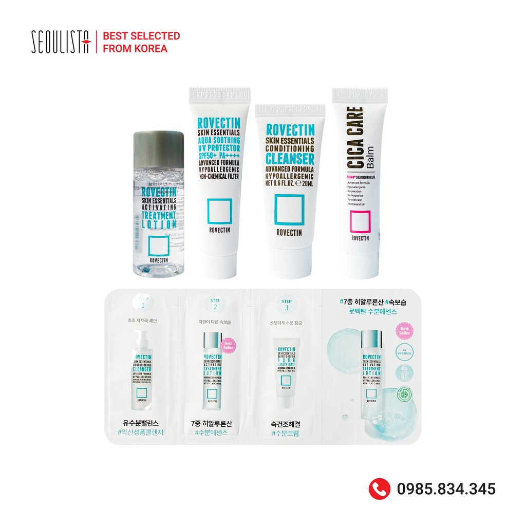 Tổng hợp Sample tất cả sản phẩm ROVECTIN