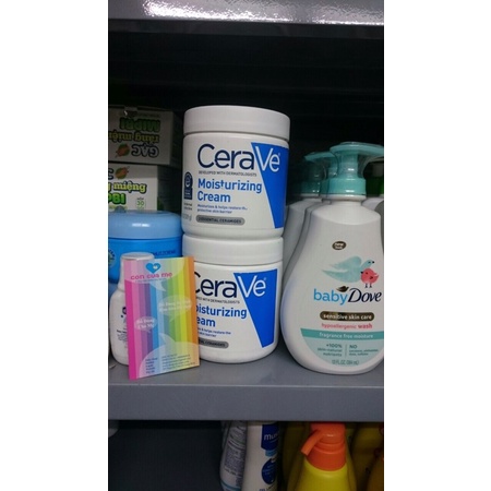 [Date 2025] Kem dưỡng ẩm Cerave moisturizing cream cho da mặt và toàn thân 539g, hàng chính hãng Mỹ