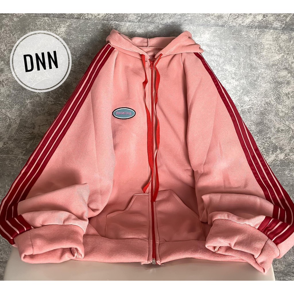 [Ảnh thật] Áo khoác nỉ unnisex 4 sọc tay logo Ngực_Áo khoác nam nữ basic, cá tính, hottrend | BigBuy360 - bigbuy360.vn