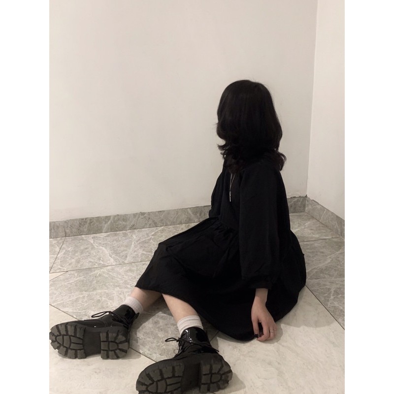 [Mã SKAMA06 giảm 8% tối đa 50K đơn 250K] Đầm babydoll phồng cotton Hàn dày dặn, thoáng mát | BigBuy360 - bigbuy360.vn