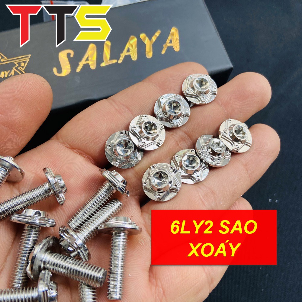 ỐC SALAYA ĐẦU DẸP 6L20 SỬ DỤNG BẮT DÀN ÁO, BẮT BẢNG TÊN ( BAO RỈ SÉT TRỌN ĐỜI )