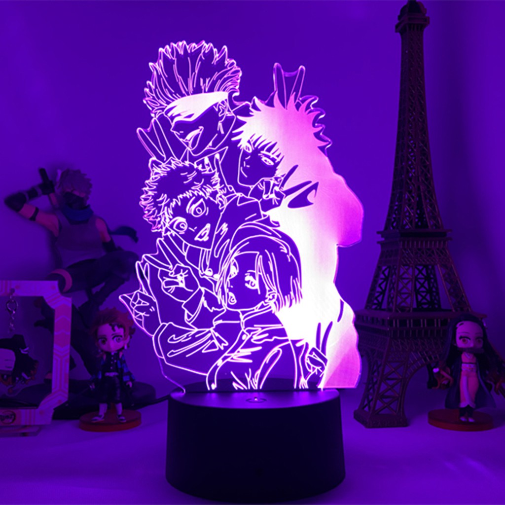 Đèn Ngủ 3D Hình Anime Jujutsu Kaisen