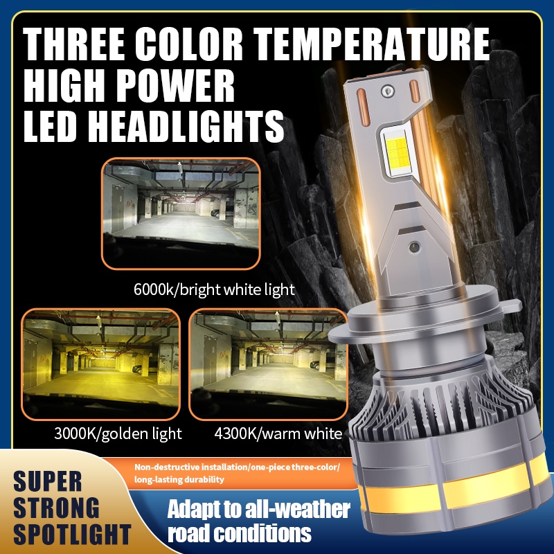 Bóng ĐèN Pha ChốNg Sương Mù 12V 3 MàU H7 H4 H11 H1 9005 9006 29800ML 120W 3000k 4300k 3000k 3000k - 