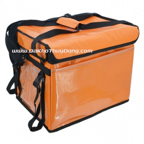 TÚI GIỮ NHIỆT GIAO HÀNG 40L - Vải nhựa không thấm nước cho shipper giao trà sữa, bánh kem, Pizza, thực phẩm,hải sản