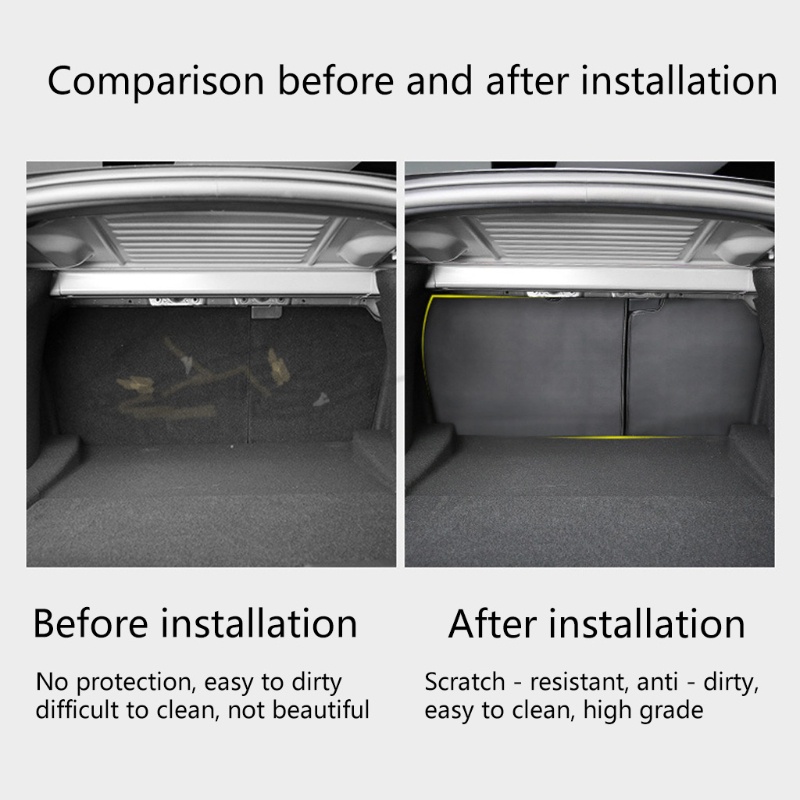 Vỏ Bọc Bảo Vệ Yên Sau Xe Hơi Màu Đen Dễ Lắp Đặt Tiện Dụng Cho Model 3 / Y