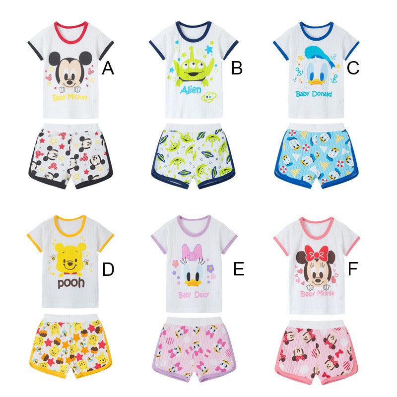 Set Áo Thun Tay Ngắn &amp; Quần Short Cho Bé