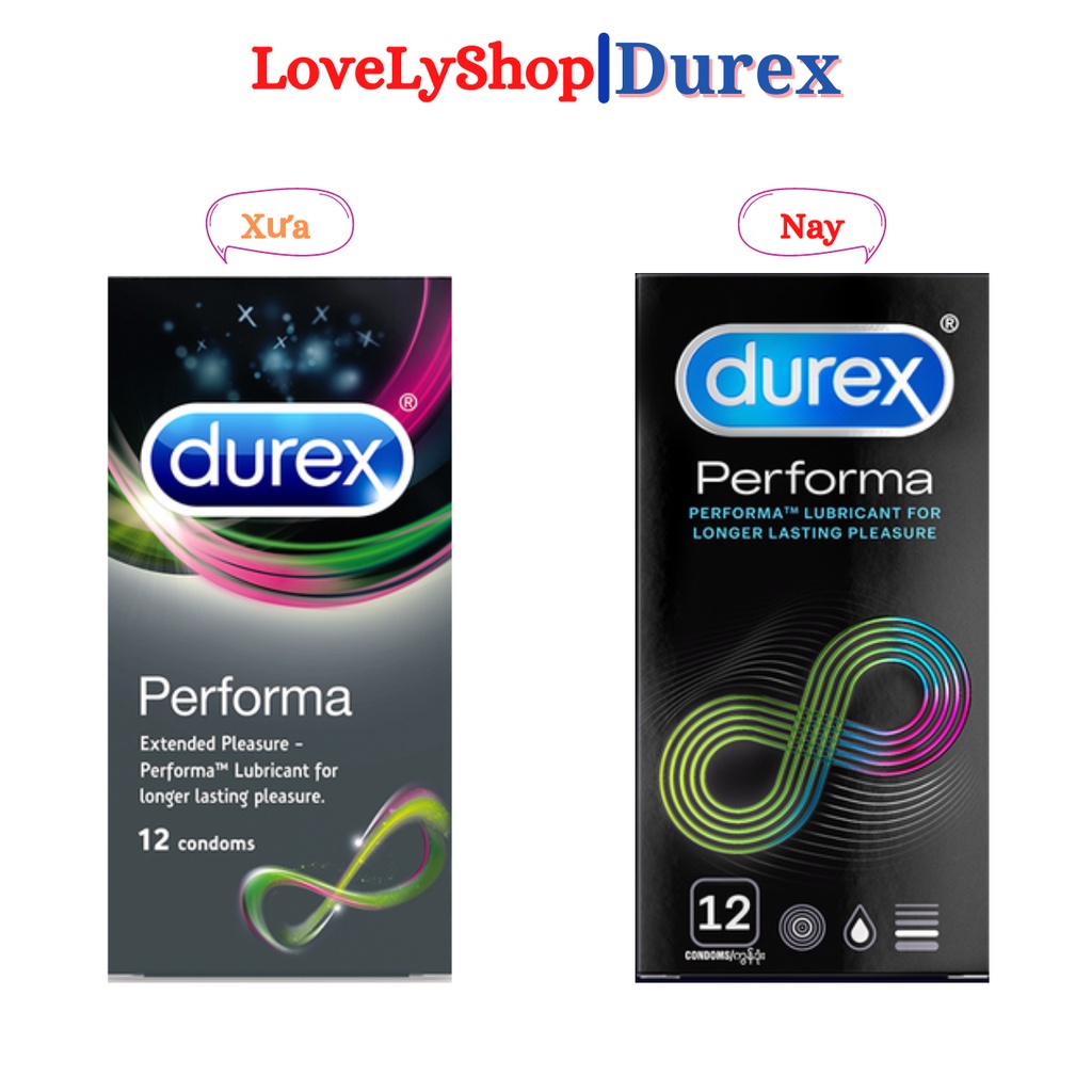 Bao cao su kéo dài thời gian quan hệ Durex Performa 12s. Bao cao su chống xuất tinh sớm, kéo dài thời gian quan hệ.