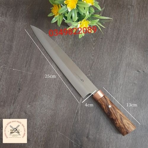 Dao phúc sen mẫu dao bếp chuyên phi lê cá , thịt lưỡi dài 25cm siêu sắc