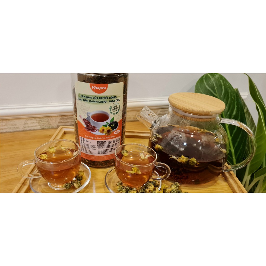 Trà giảm cân-thanh lọc 🌻 TRÀ GẠO LỨT ĐẬU ĐEN XANH LÒNG HOA CÚC