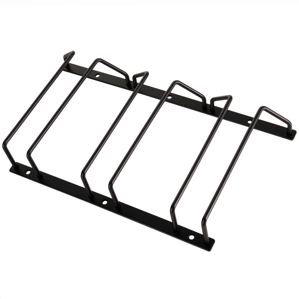 Giá Đỡ Ly Rượu Vang Dưới Tủ Rượu Màu Đen 18CM