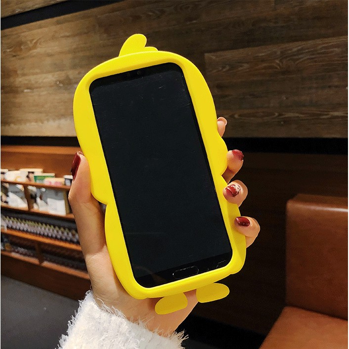 Ốp Điện Thoại Hình Vịt 3D Cho iPhone 12 Pro Max 12 Mini 11 Pro Max 4 4s 5 5s SE 6 6s 7 8 Plus SE 2020 XR Xs Max