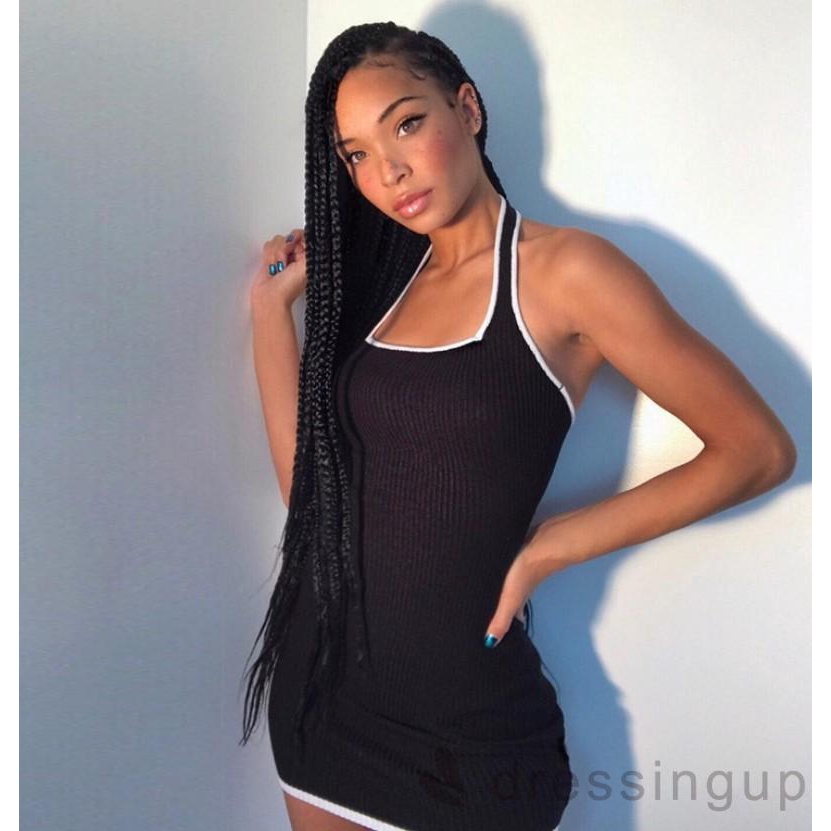 Đầm Ôm Body Hở Lưng Màu Trơn Gợi Cảm Cho Nữ | BigBuy360 - bigbuy360.vn