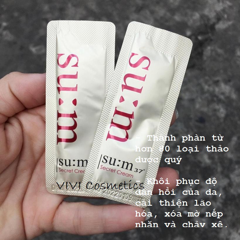 MẪU THỬ SAMPLE_Kem dưỡng Nước thần SUM Secret Cream (GÓI 1ML)