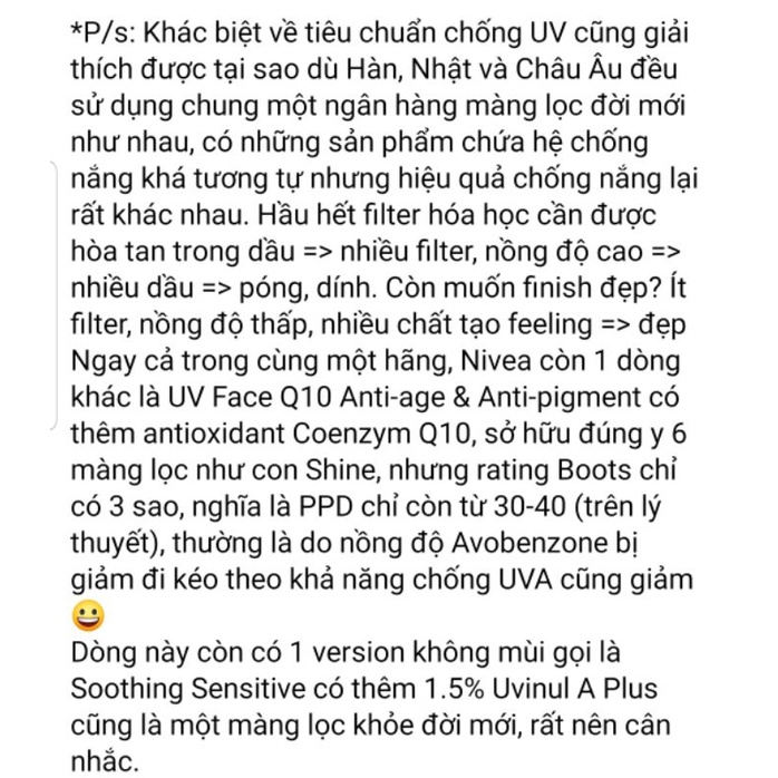 Kem chống nắng Nivea UV Face Soothing Sensitive Sun Cream SPF50+ PA++++ 50ml