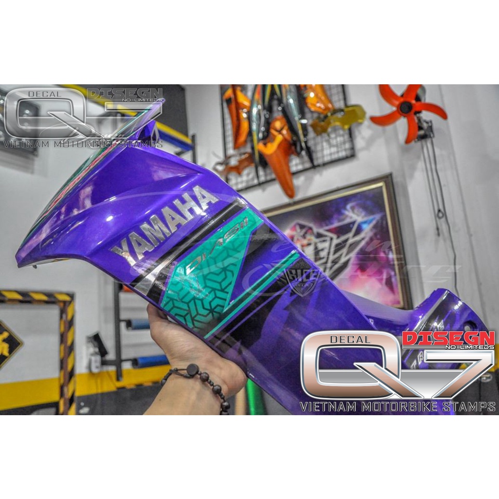 Tem Rời Sirius 110 tím bạc