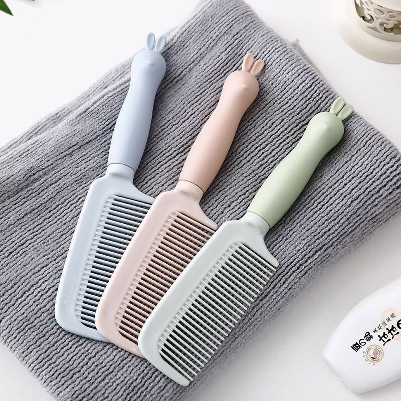 Lược Chải Tóc Xoăn Bằng Nhựa Chống Tĩnh Điện Thiết Kế Hình Thỏ Dễ Thương Dành Cho Học Sinh