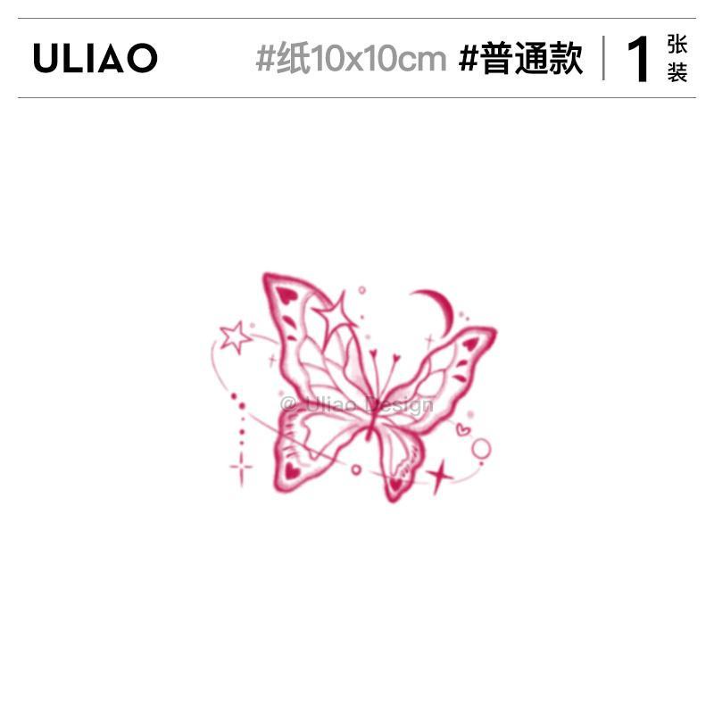 Hình Xăm Dán Tạm Thời Chống Thấm Nước Hình Bướm Phong Cách Nhật Bản