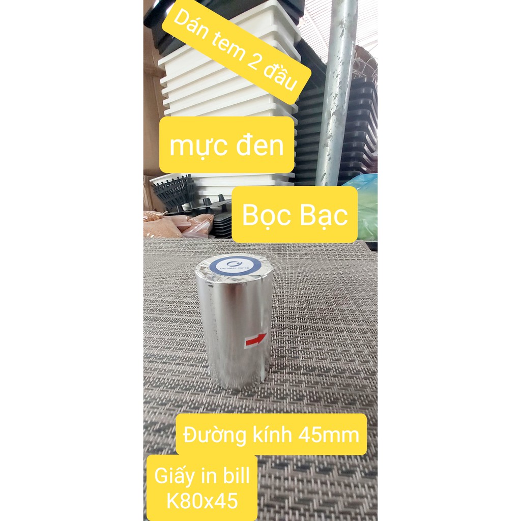 Giấy in nhiệt, giấy in bill K80  in hóa đơn, nhà hàng cafe