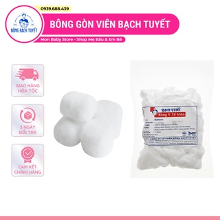 Bông viên đa năng Bạch Tuyết 100g - Bông gòn viên Bạch Tuyết