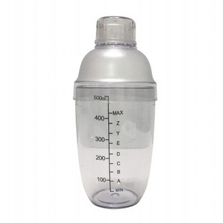 Bình Lắc Nhựa 530,700ml Vạch Chia Sơn Đen