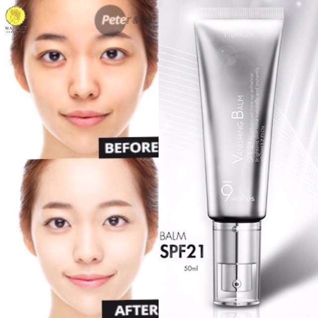 Kem dưỡng trắng nâng tone da 9Wishes Vanishing Balm Premium SPF 21++ 50ml