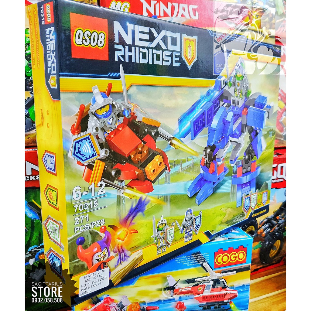 LEGO QS08-70315 Lắp Ráp Robot NEXO ( 271 Miếng )