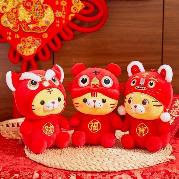 Đồ chơi nhồi bông hình con hổ năm mới 2022