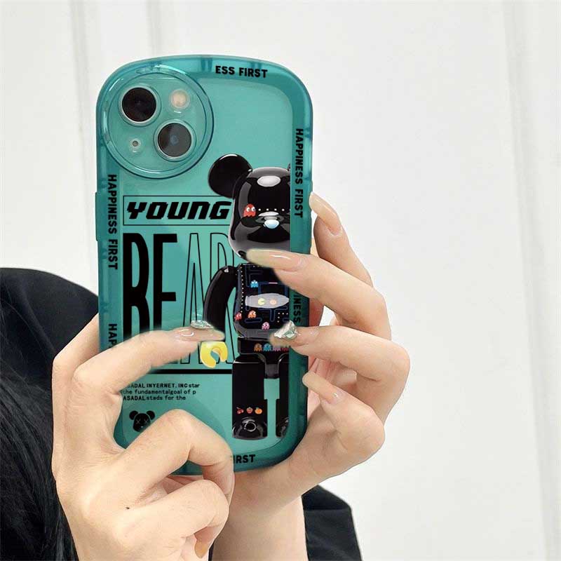 Ốp Điện Thoại Hình Gấu Cho OPPO A17 A57 2022 A77S A15 A16 A16K A54 A53 A12 A5S A7 A3S A31 A52 A83 A92 A37 F9 A1K