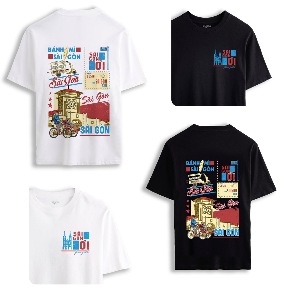 Áo Thun Nam Nữ Hà Nội Trà Đá Vỉa Hè Gusta Dáng Vừa Siêu Mát Hàng Cao Cấp-TGS01 | BigBuy360 - bigbuy360.vn