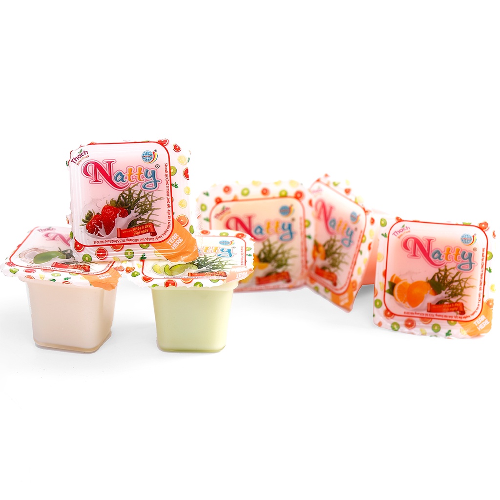 Thạch Sữa Chua Natty Long Hải Túi Quai Xách Trọng Lượng 432 G