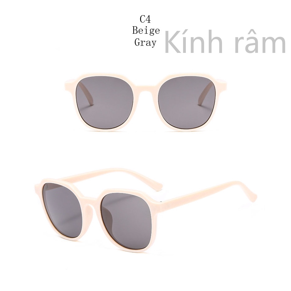 Kính mát gọng tròn vintage thời trang 3314