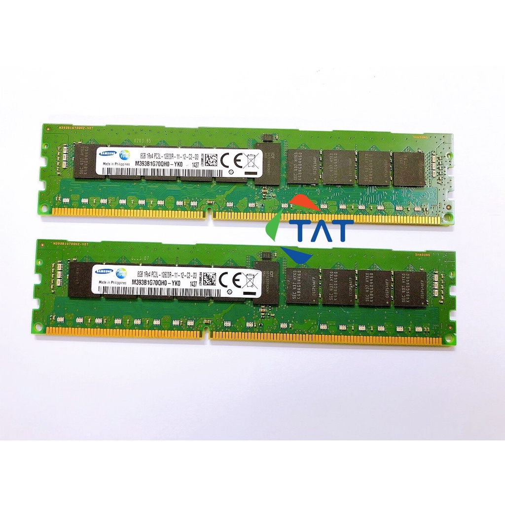 Ram Server Samsung 8GB 1600MHz PC3L-12800R 1.35V ECC Registered