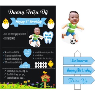 Combo trang trí sinh nhật theo yêu cầu